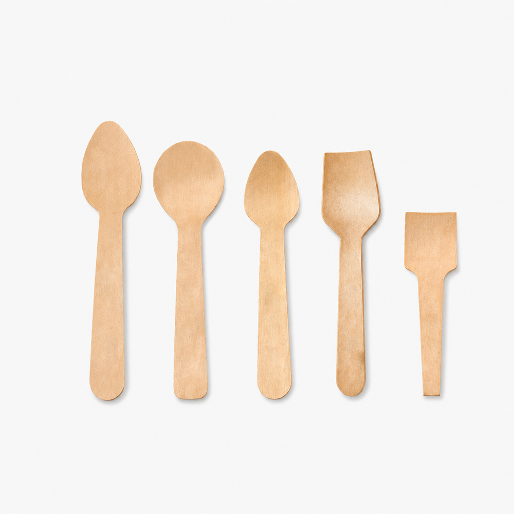 Disposable Wooden Paddle Spoon for Ice Cream