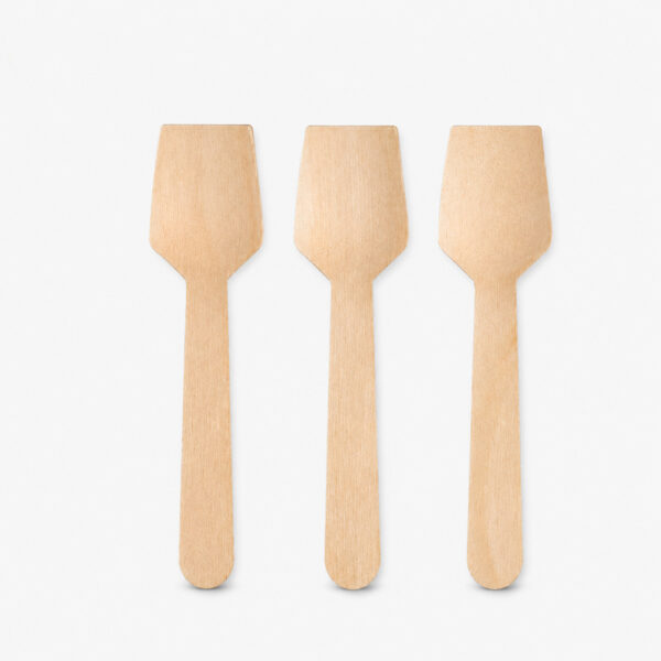Disposable Wooden Paddle Spoon for Ice Cream Disposable Wooden Paddle Spoon for Ice Cream