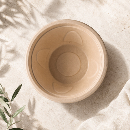 Disposable bamboo bowl range for catering and takeaway meals