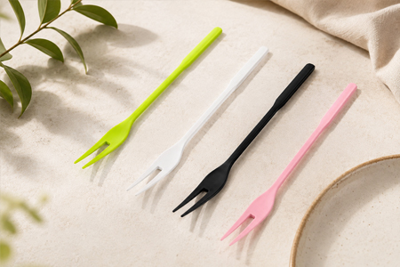 Disposable forks for salad dessert and entree service
