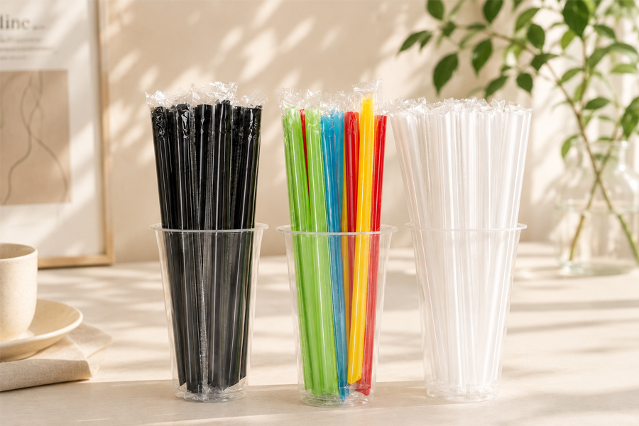 Drinking straws for juice soda, iced coffee, and iced tea service