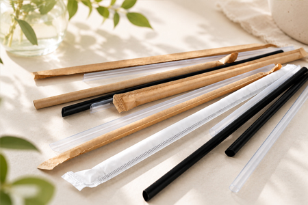 Drinking straws for juice soda, iced coffee, and iced tea service