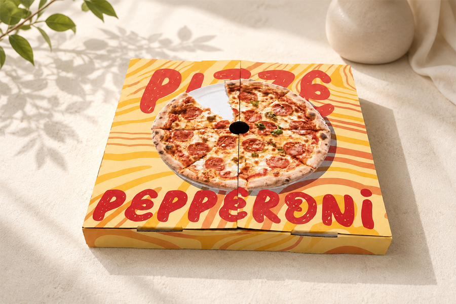 Easy-to-fold paper pizza boxes for bulk restaurant supply