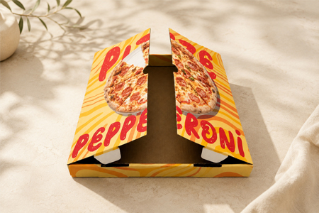 Easy-to-fold paper pizza boxes for bulk restaurant supply