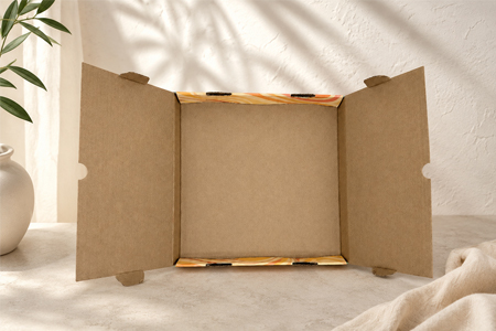 Easy-to-fold paper pizza boxes for bulk restaurant supply