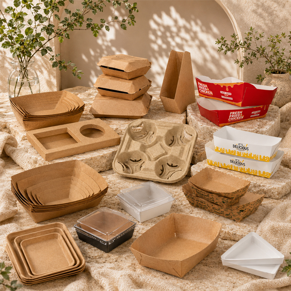 Eco-friendly tray options for foodservice packaging programs