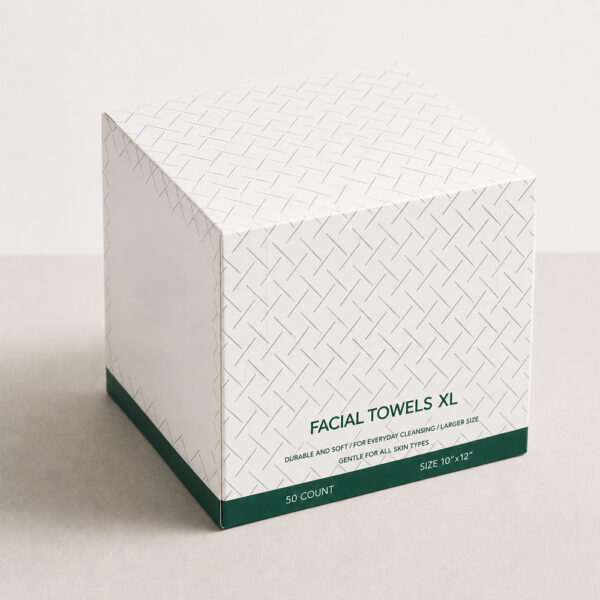 Facial Tissue Box with Pop-Up Dispenser