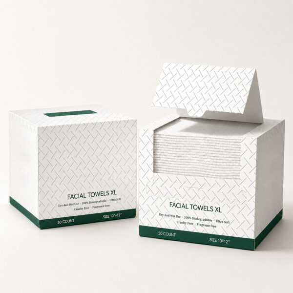 Facial Tissue Box with Pop-Up Dispenser