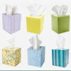 Facial Tissue with Custom Flat, Cube and Tube Boxes