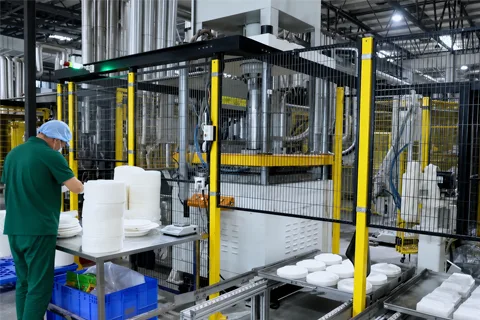 Sugarcane bagasse tableware factory overview