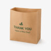 Flat Bottom Kraft-Style Paper Bakery Bag for Foodservice