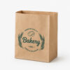 Flat Bottom Kraft-Style Paper Bakery Bag for Foodservice