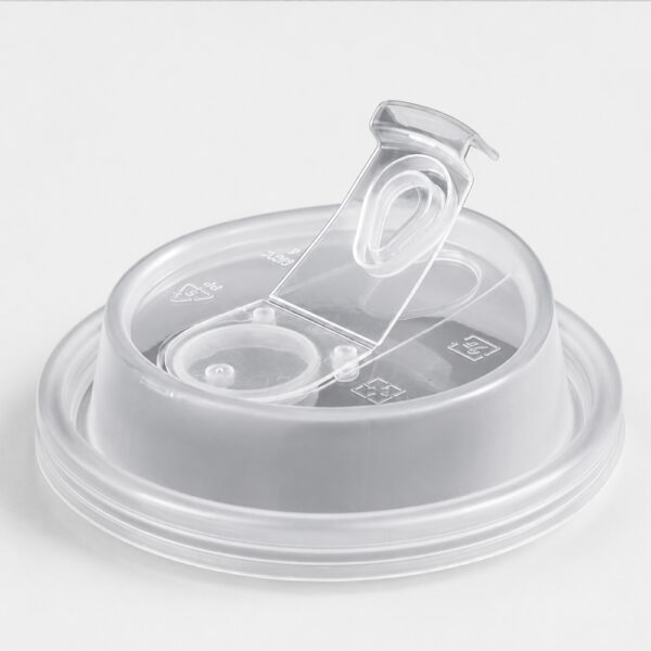 Flip-Tab Cup Lid for Takeaway Beverage Cups