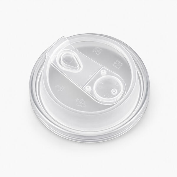 Flip-Tab Cup Lid for Takeaway Beverage Cups
