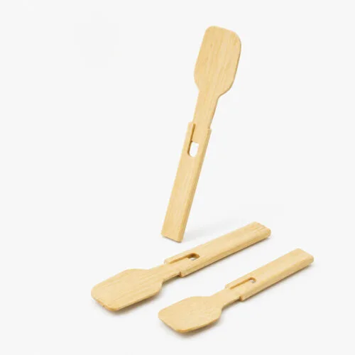 Foldable Wooden Disposable Spoon for Desserts