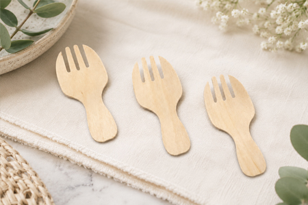 Foodservice spork cartons for export and wholesale delivery