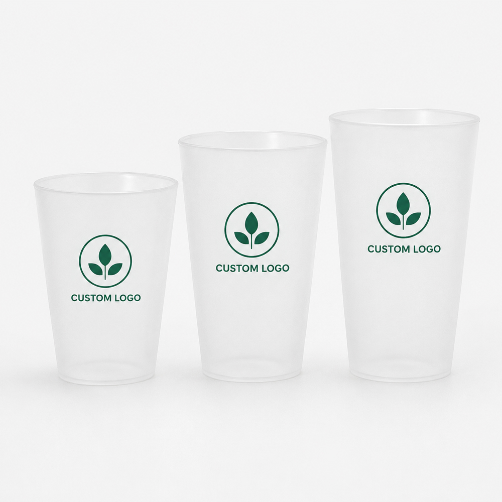 Frosted Cold Drink Cup with Custom Logo