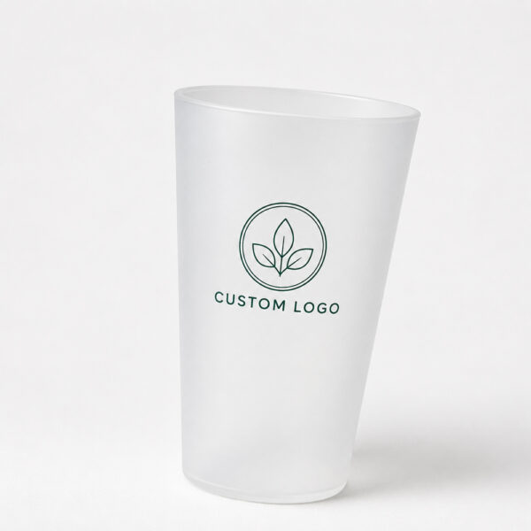 Frosted Cold Drink Cup with Custom Logo