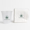 Frosted Cold Drink Cup with Custom Logo and Lid Frosted Cold Drink Cup with Custom Logo and Lid