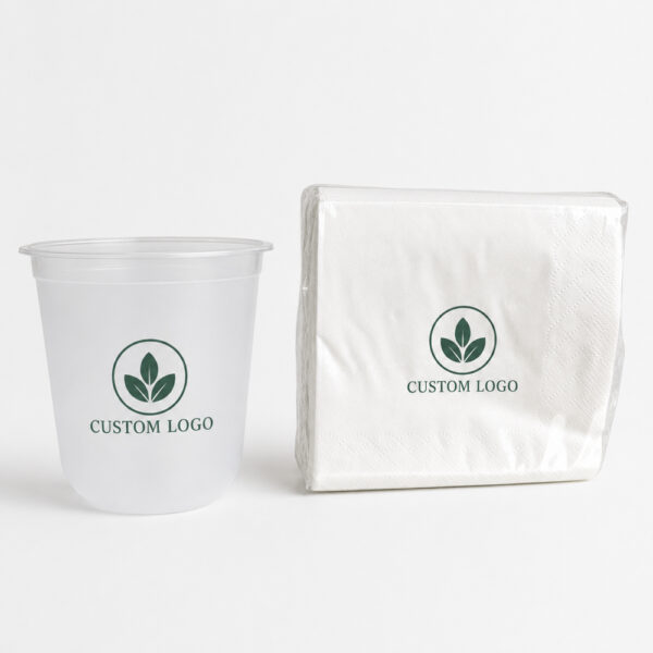 Frosted Cold Drink Cup with Custom Logo and Lid Frosted Cold Drink Cup with Custom Logo and Lid