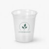 Frosted PP Cold Drink Cup with Fitted Lid