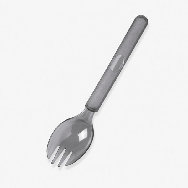 Gray Disposable Spork for Takeaway Meals