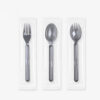 Gray Disposable Spork for Takeaway Meals