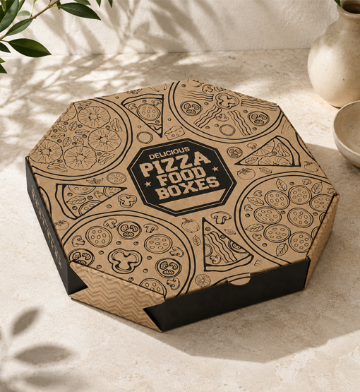 Grease-resistant pizza box for hot food delivery