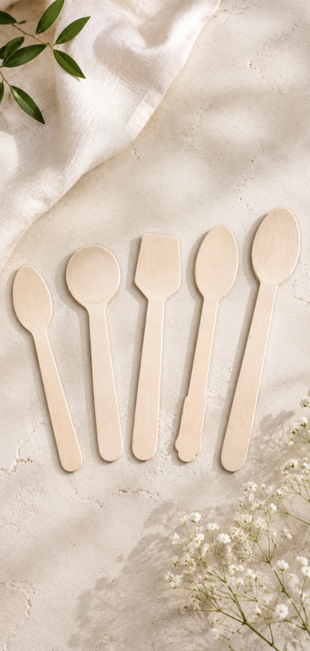 Heavy-duty and standard disposable spoon options
