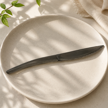 Heavy duty plastic knife supplier for catering companies