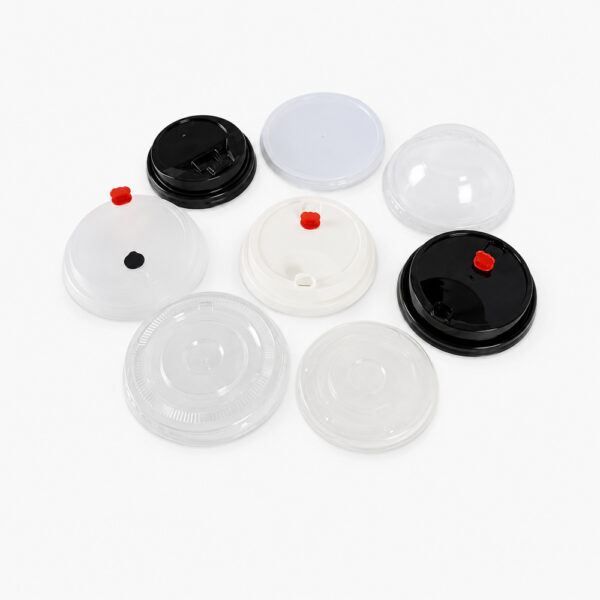 Hot Cup Lids in Compostable PLA with Sip-Through Options