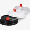 Hot Cup Lids in Compostable PLA with Sip-Through Options