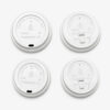 Hot Cup Lids in Compostable PLA with Sip-Through Options