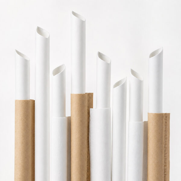 Individually Wrapped PLA Angle-Cut Drinking Straws Individually Wrapped PLA Angle-Cut Drinking Straws
