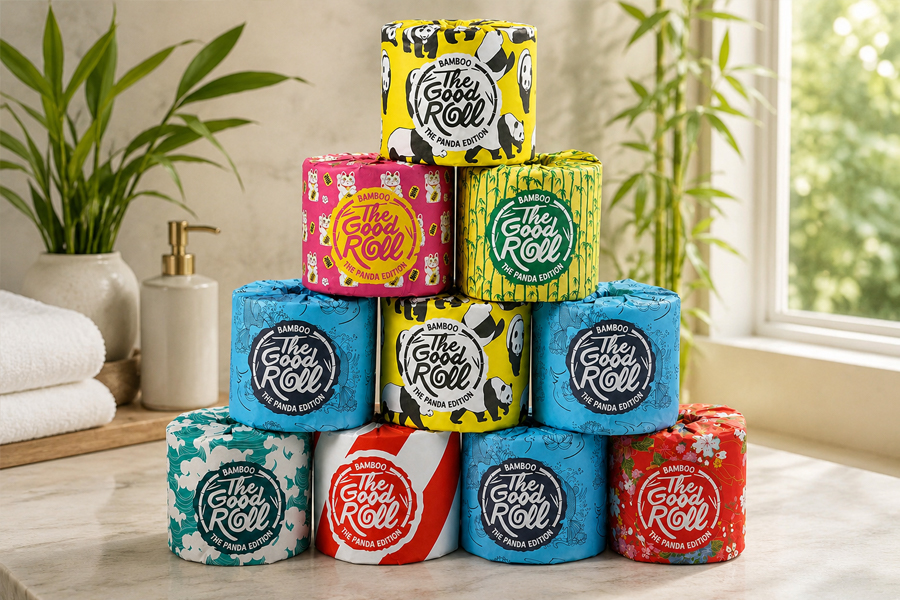 Individually wrapped toilet paper for janitorial supply buyers