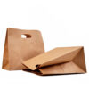 Kraft Paper Bag with Die-Cut Handle for Takeaway Kraft Paper Bag with Die-Cut Handle for Takeaway