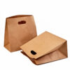 Kraft Paper Bag with Die-Cut Handle for Takeaway Kraft Paper Bag with Die-Cut Handle for Takeaway