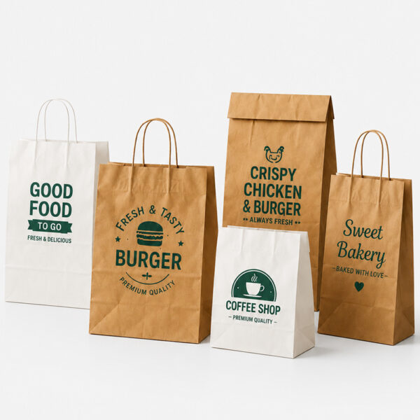 Kraft Paper Bags for Bakery and Takeaway Use