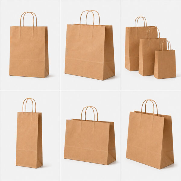 Kraft Paper Bags for Bakery and Takeaway Use