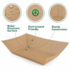 Kraft Paper Boat Tray for Hot Dogs and Snacks Kraft Paper Boat Tray for Hot Dogs and Snacks