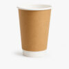 Kraft Paper Coffee Cup with Sip-Through Lid for Cafés Kraft Paper Coffee Cup with Sip-Through Lid for Cafés