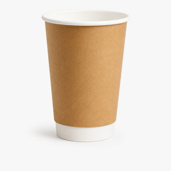 Kraft Paper Coffee Cup with Sip-Through Lid for Cafés Kraft Paper Coffee Cup with Sip-Through Lid for Cafés
