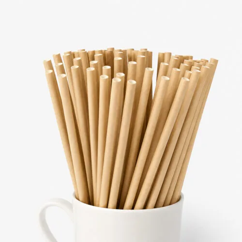Kraft Paper Drinking Straws for Foodservice Beverages