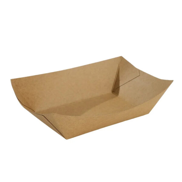 Kraft Paper Food Tray for Takeaway Snacks Kraft Paper Food Tray for Takeaway Snacks
