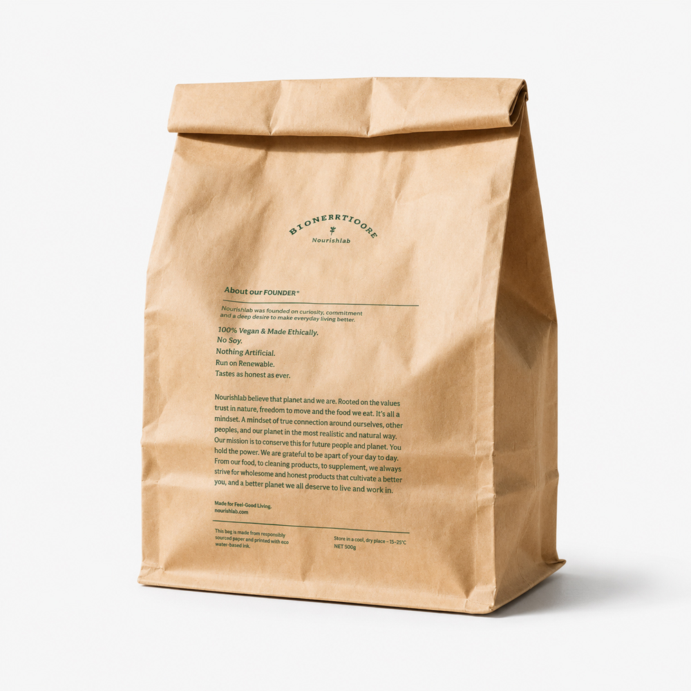 Kraft Paper Lunch Bag with Folded Top Closure