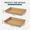 Kraft Paper Tray for Produce Overwrap Packaging
