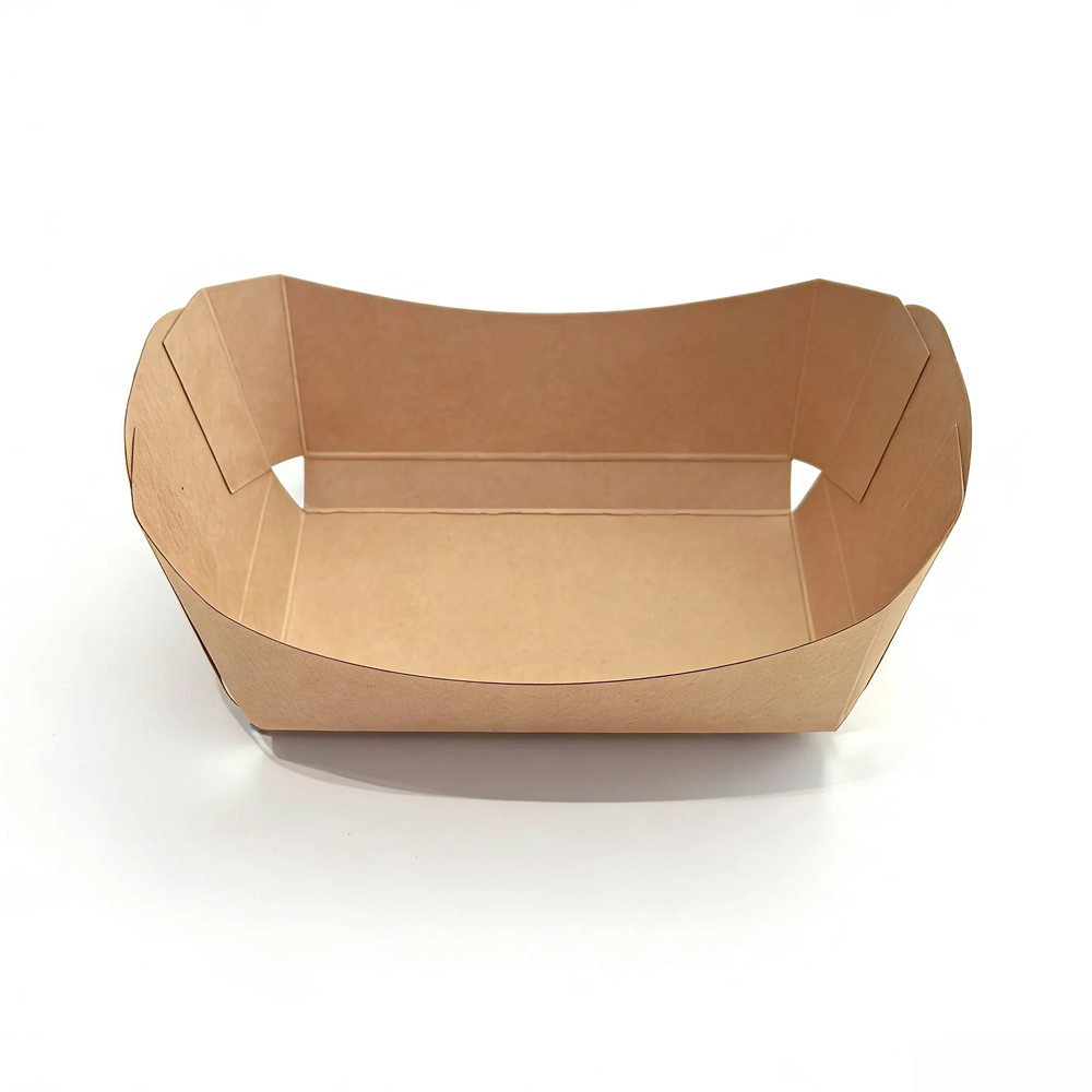 Kraft Paper Tray for Takeaway Snack Service