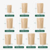 Kraft Stand Up Paper Pouch with Zipper Closure