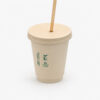 Kraft-Style Paper Cup with Flat Lid