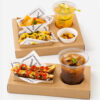 Kraft-Style Paper Snack Tray with Cup Holder Kraft-Style Paper Snack Tray with Cup Holder